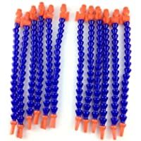 Los mejores  - 12 pieza plástico flexible Agua 1-4PT ajustable con boquilla redonda 6 stücks y con boquilla plana para fresadora…